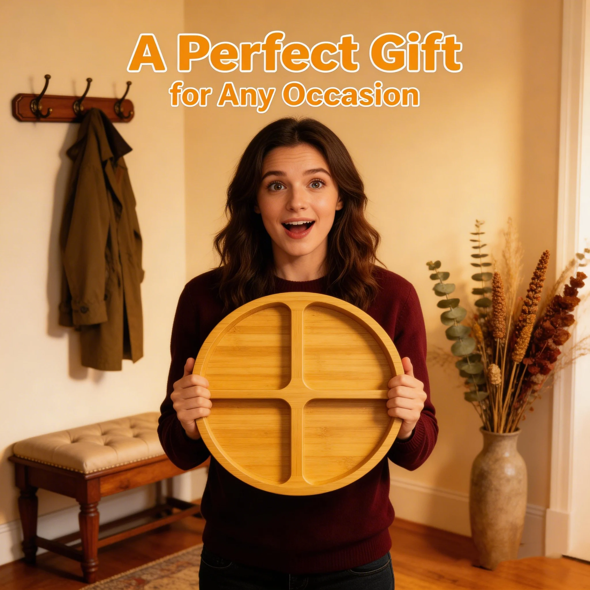 🧀 Bamboo Charcuterie Board Set