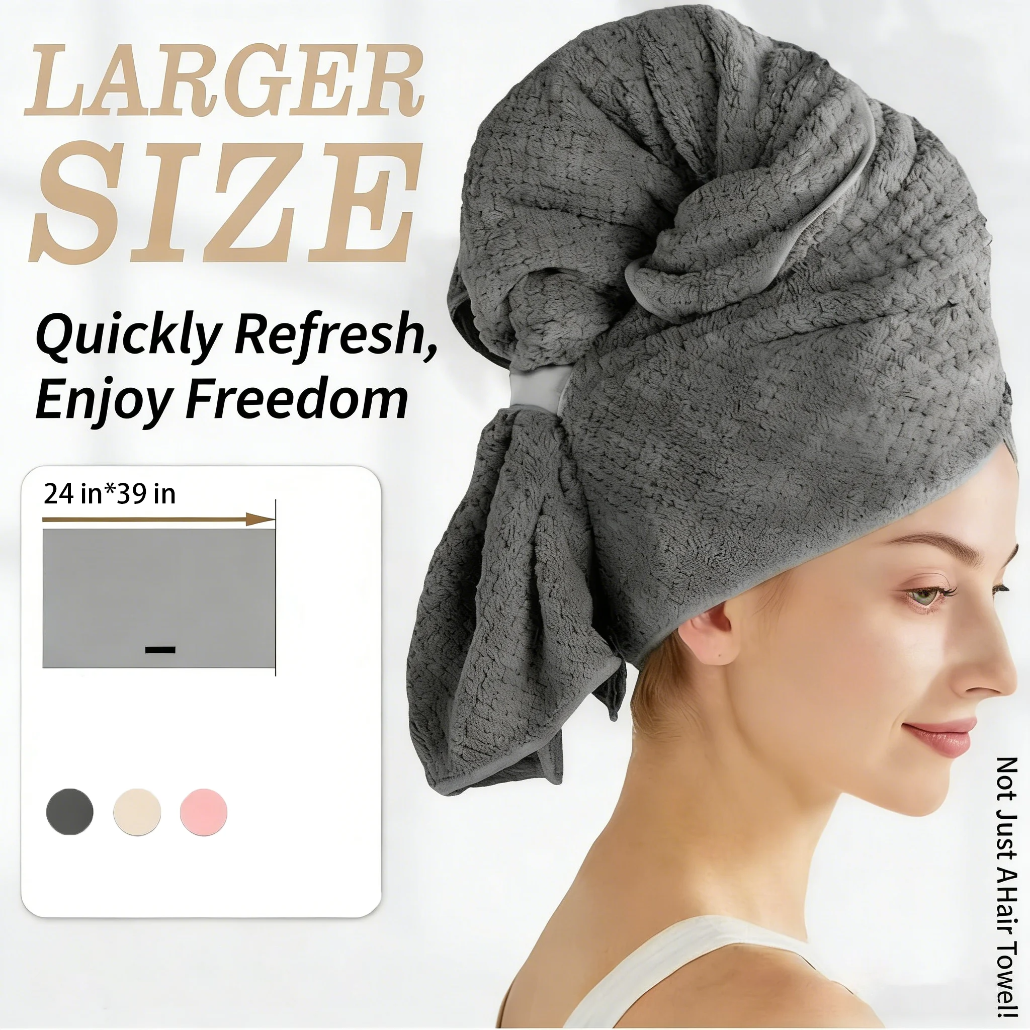 💁‍♀️Super Absorbent Hair Drying Cap for Women