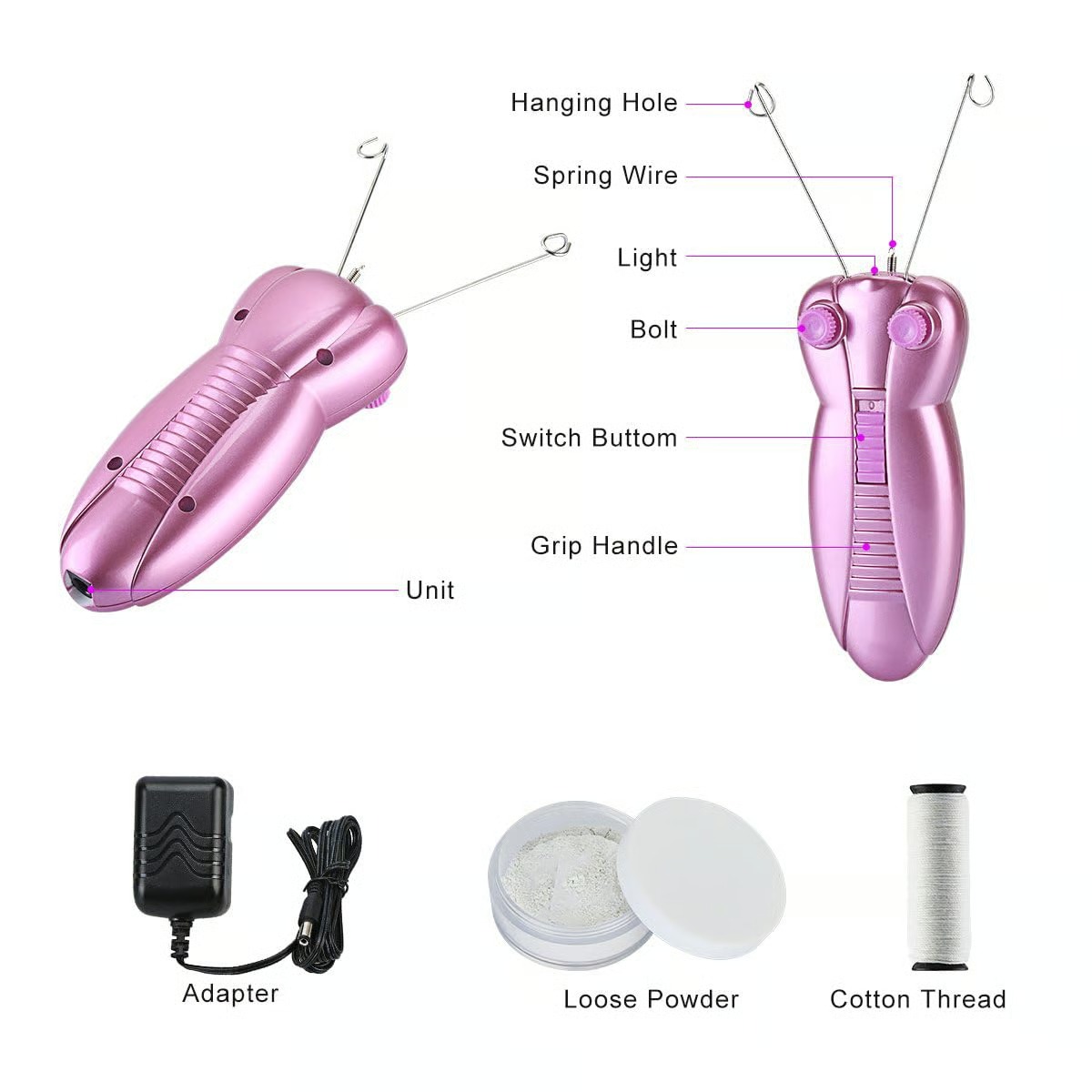 👸Ladies Electric Facial Hair Remover & Threading Device