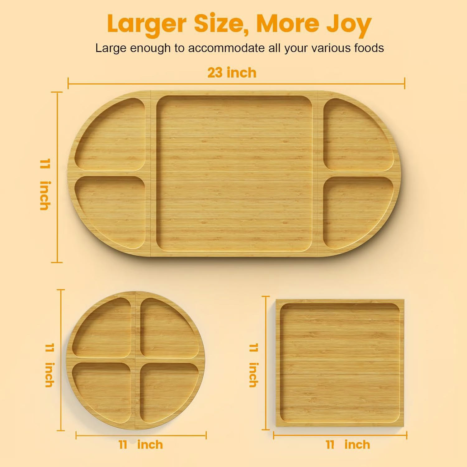 🧀 Bamboo Charcuterie Board Set