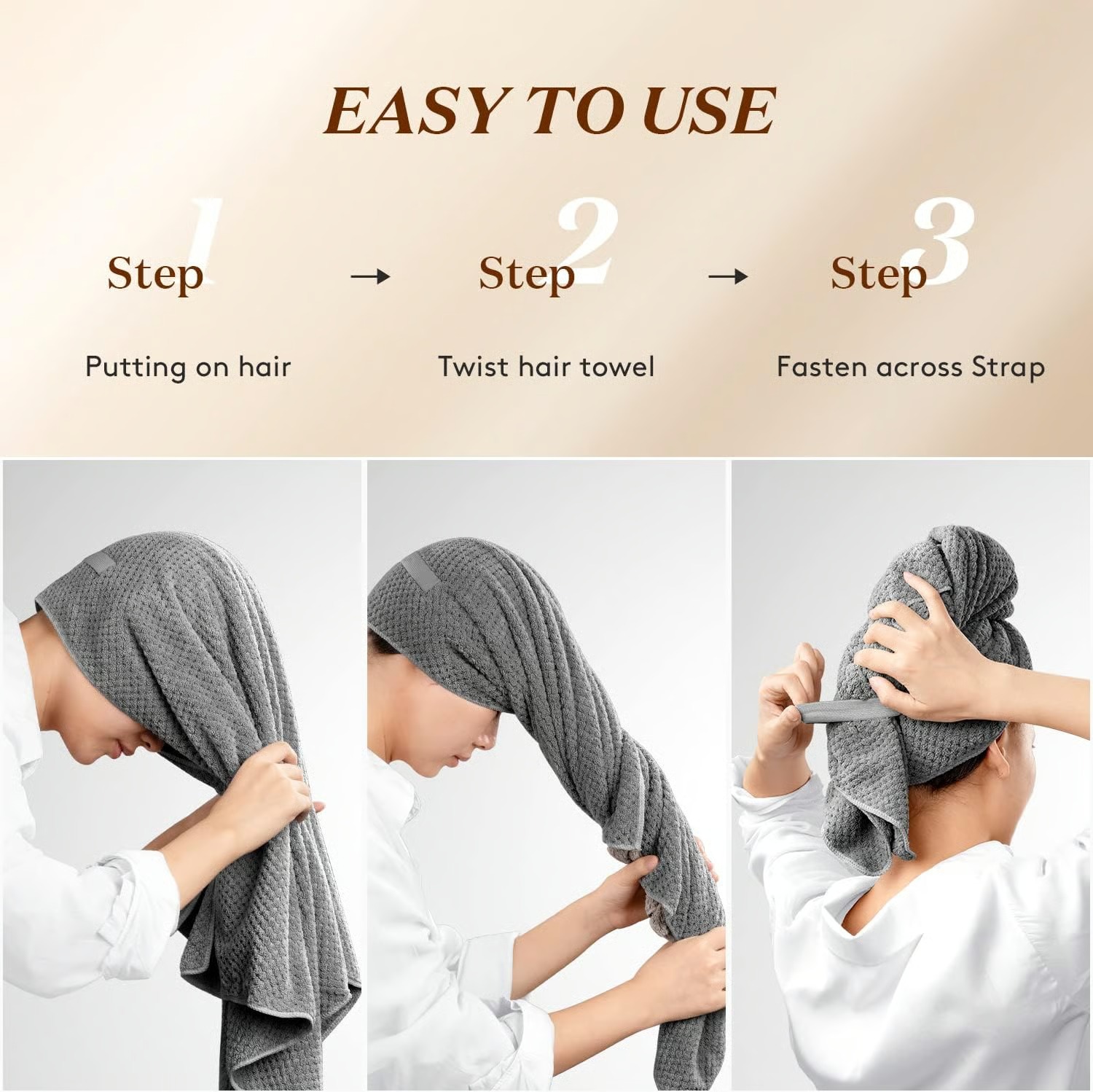 💁‍♀️Super Absorbent Hair Drying Cap for Women