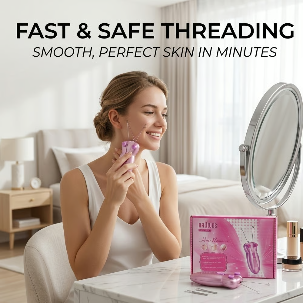👸Ladies Electric Facial Hair Remover & Threading Device