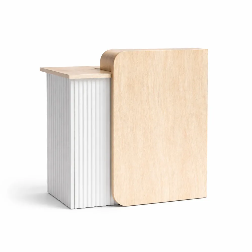 Banco Reception Angolare con Cassetti per Ufficio e Hotel