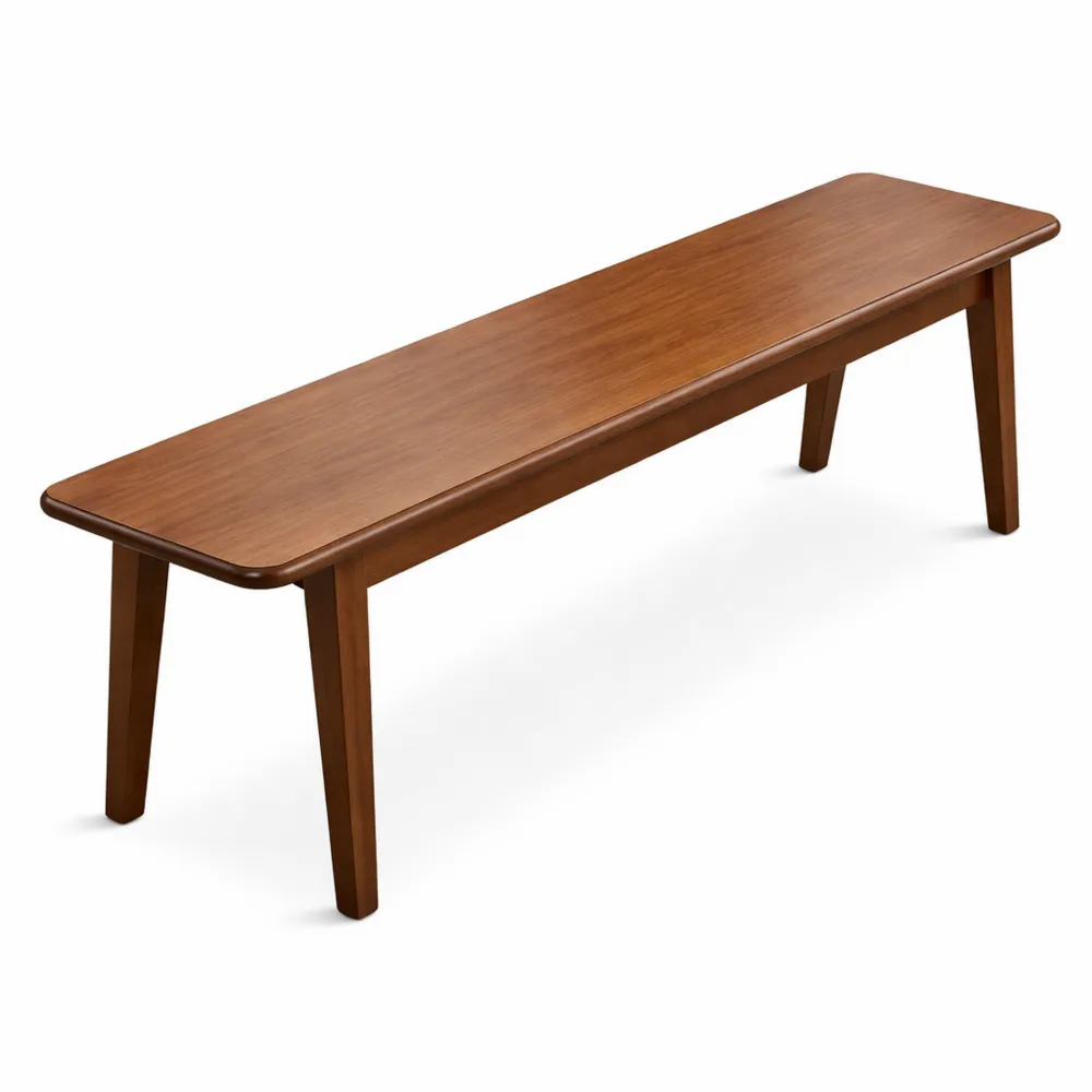 Panca in legno massiccio con scarpiera integrata per spazi ristretti, facile da montare, finitura noce 80 cm