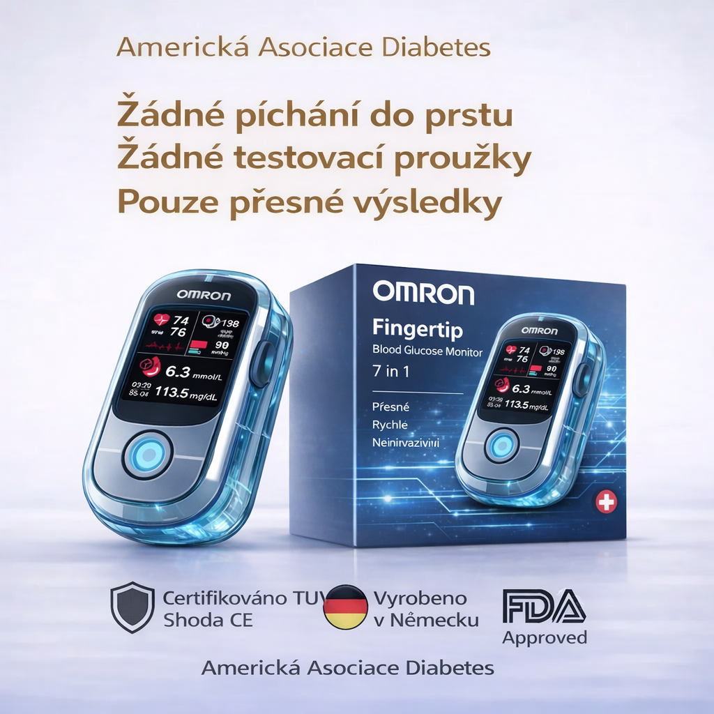 🔥 Omron™ uvede v roce 2026 na trh nový neinvazivní chytrý glukometr 🔥