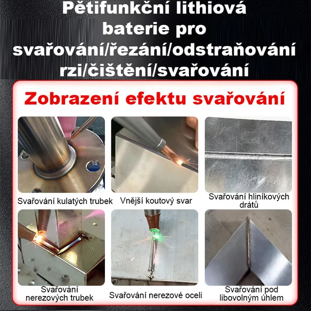 [90 ° C - 480 ° C nastavitelné] Ruční laserový svařovací stroj