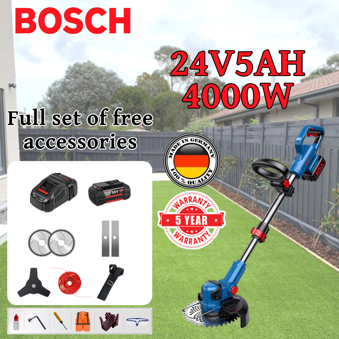 Malá, multifunkční přenosná sekačka na trávu BOSCH s lithiovou baterií
