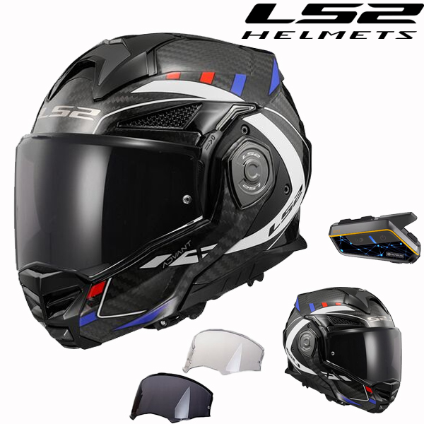 Capacete LS2 Capacete leve em fibra de carbono FF901 ADVANT X+/ECE 22.06-P/J