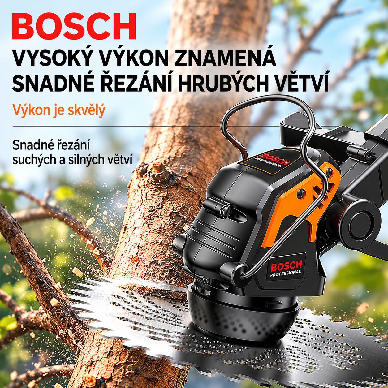 BOSCH® Multifunkční akumulátorová sekačka na trávu – lehká, výkonná a ideální pro každou zahradu