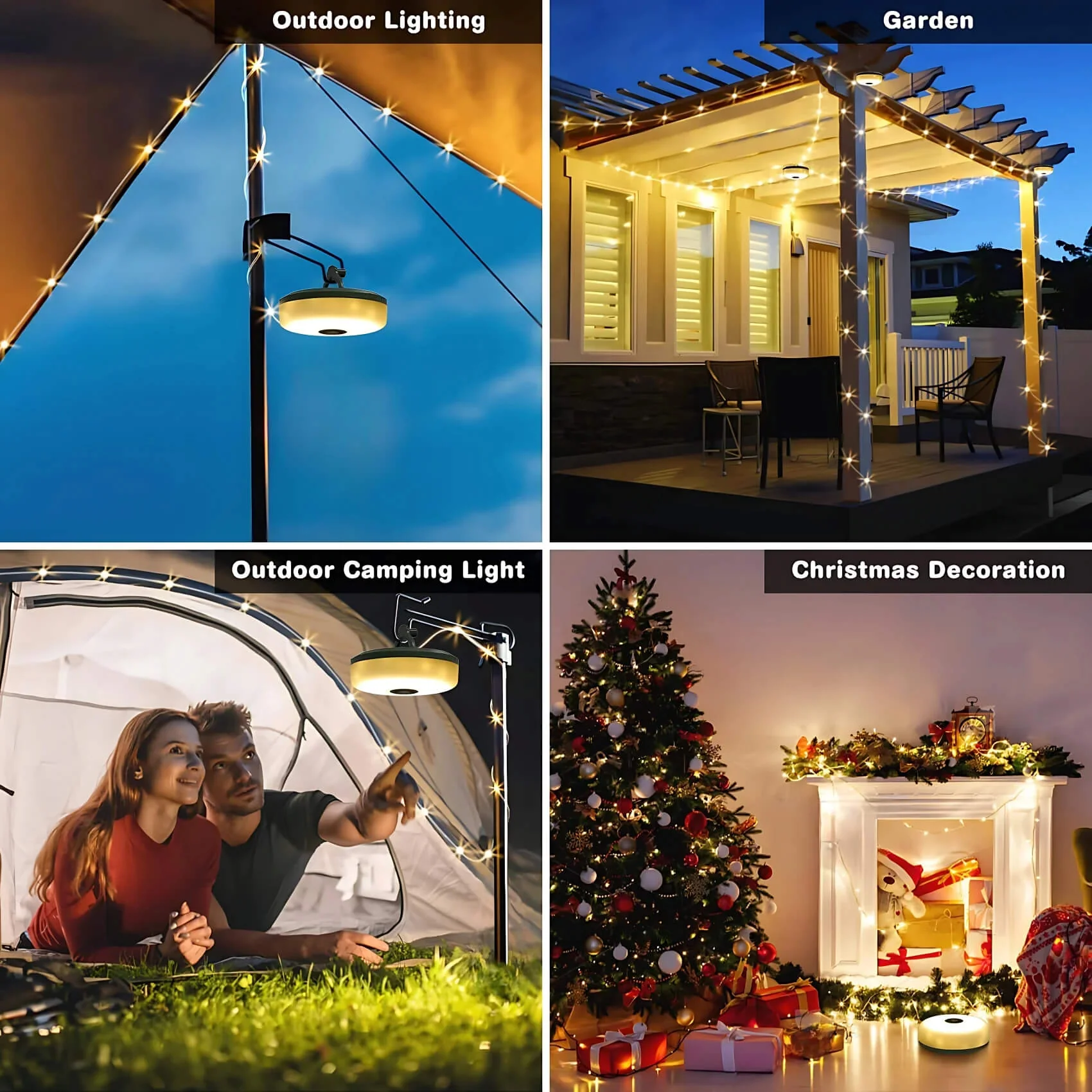 💥3 in 1 Solar Camping String Lights