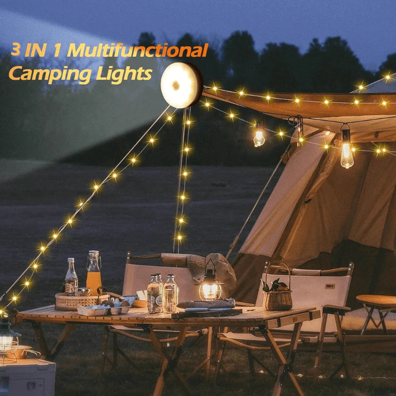 💥3 in 1 Solar Camping String Lights