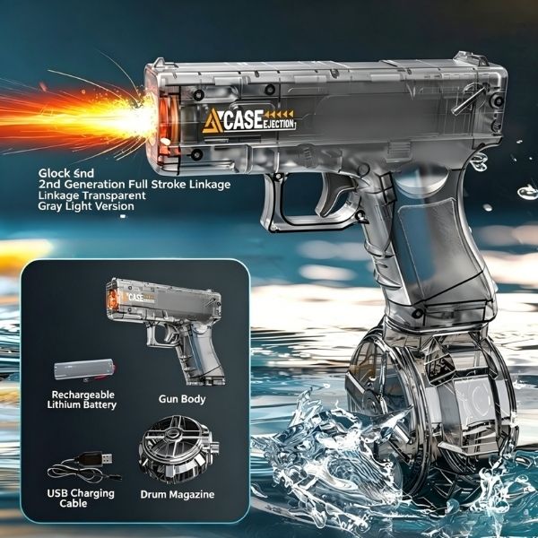 Automatic Electric Water Gun with Light-Up Effects, 40FT Long Range Water Blaster