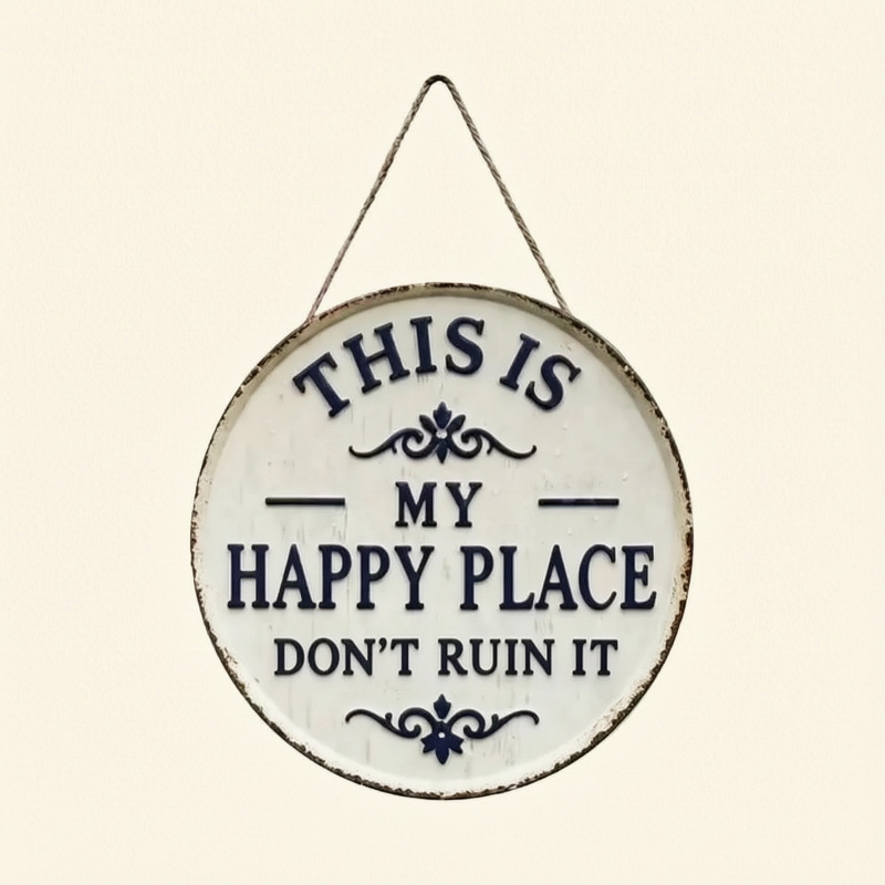 “This Is My Happy Place” Door Sign
