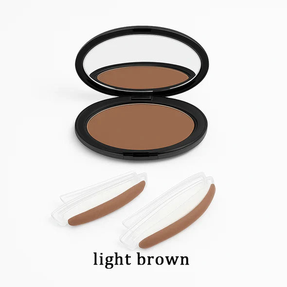 Instant Symmetrical Eyebrow Stamp Kit – Effortless Waterproof Brow Powder Makeup