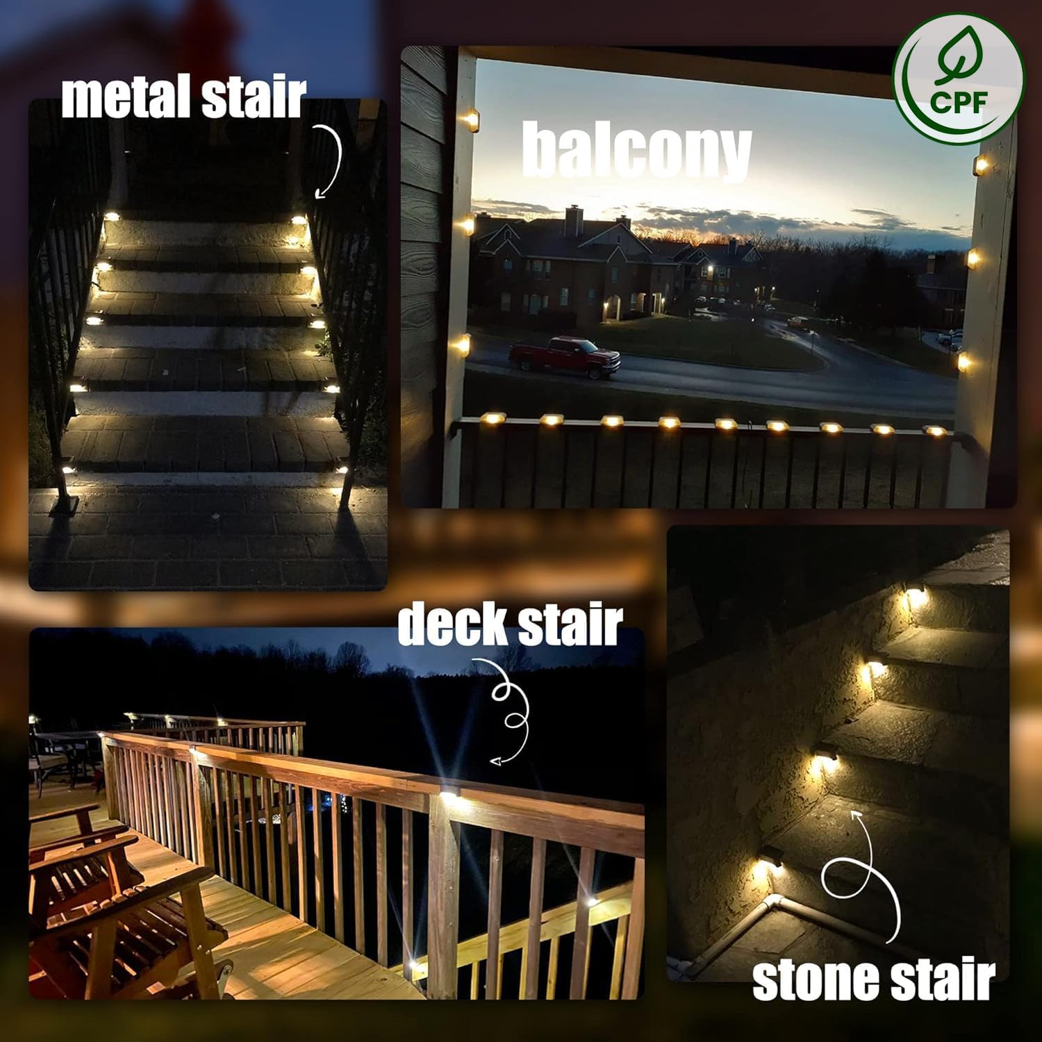 Outdoor LED Solar Powered Waterproof Stair and Garden Light