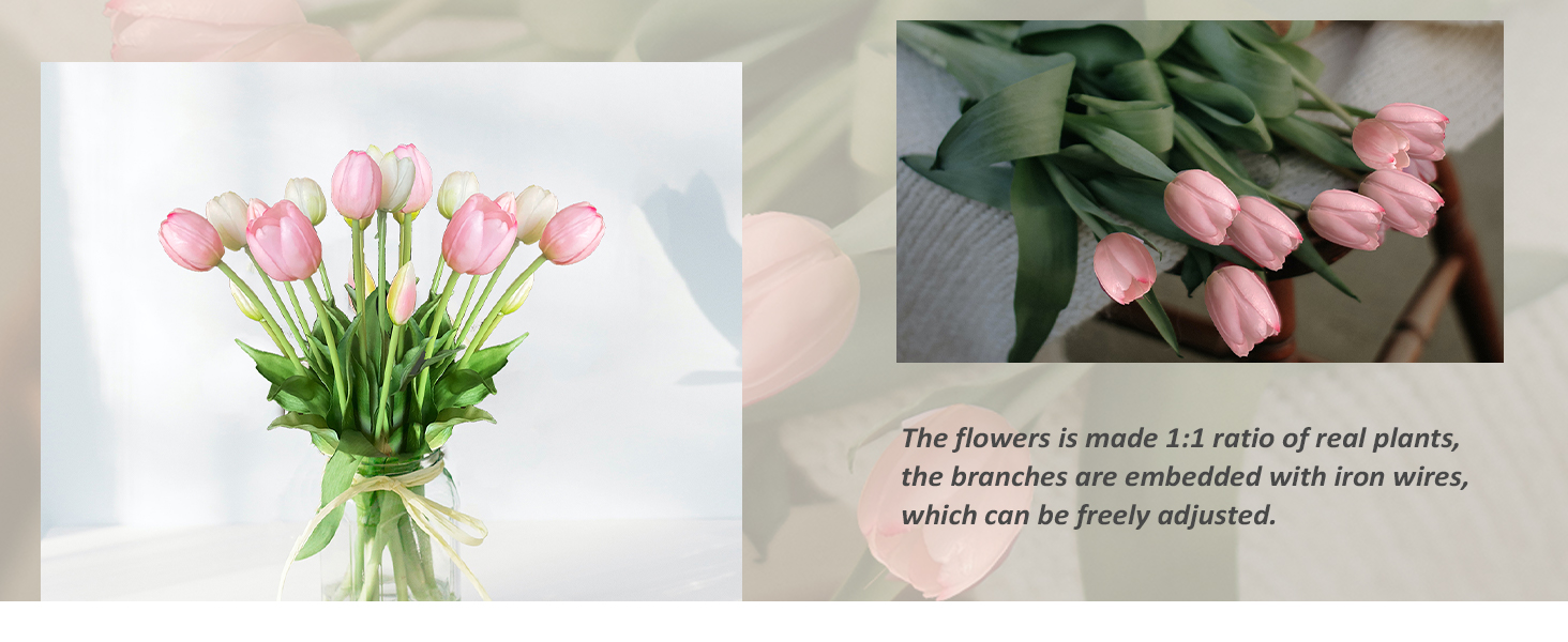 artificial tulips flowers