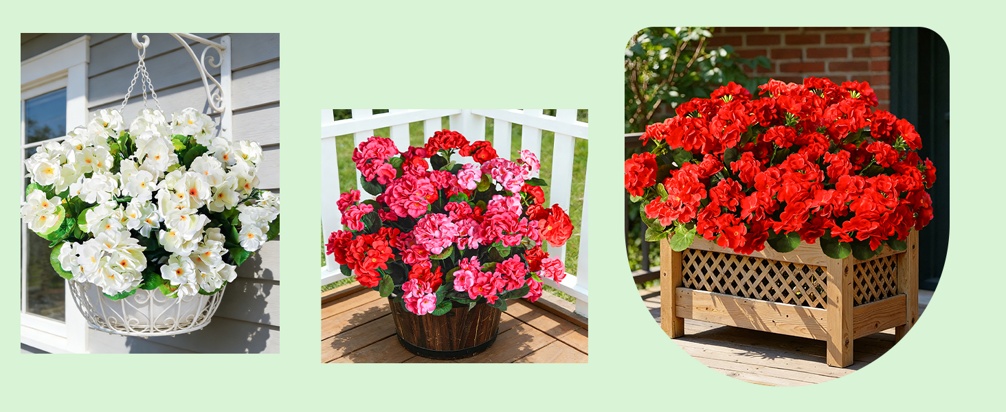 artificial flowers for outdoors