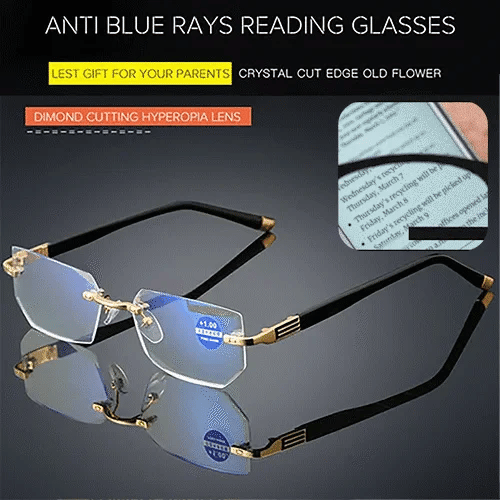 (🎁Last Day 49% OFF)👓Sapphire High Hardness Anti-blue Progressive Far And Near Dual-Use Reading Glasses