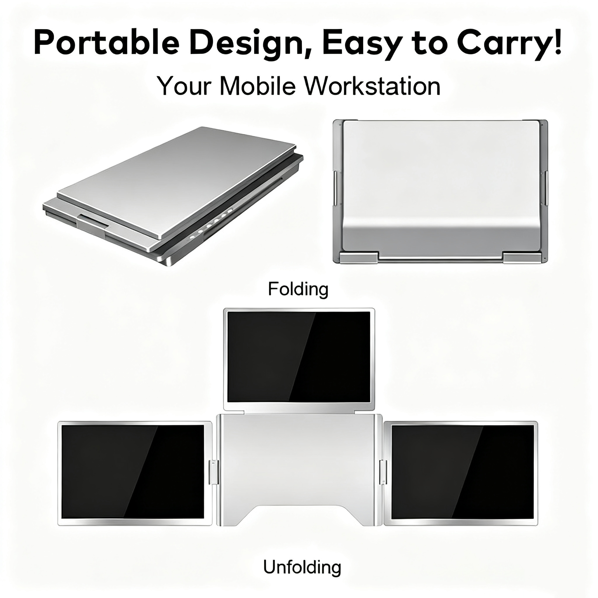 Triple-Screen Desktop Portable Extender