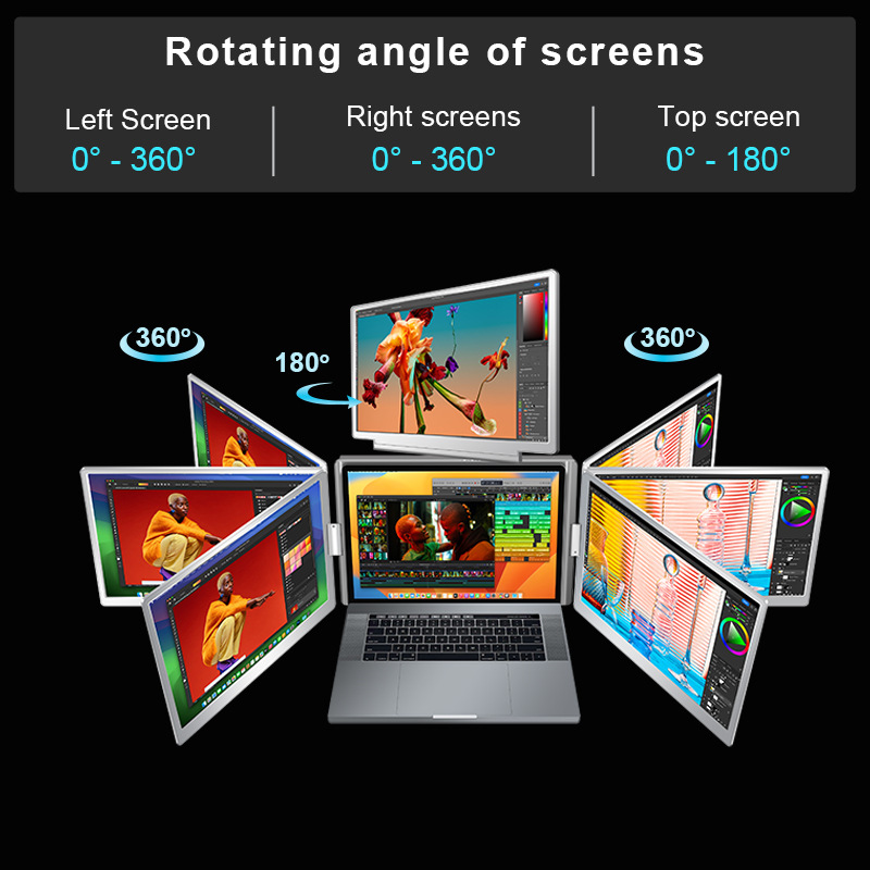 Triple-Screen Desktop Portable Extender