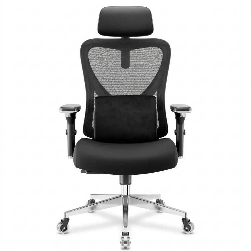 Silla ergonómica de oficina ajustable, giratoria y cómoda para gamers