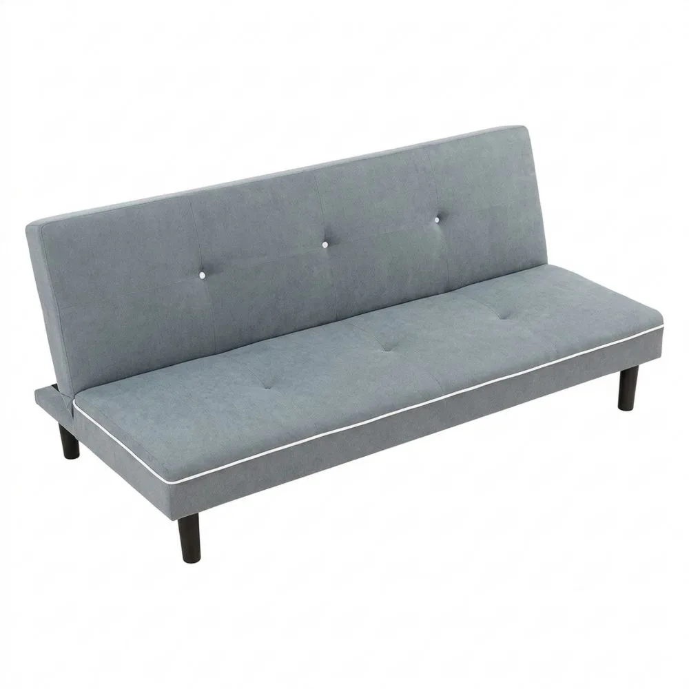 Sofá Cama Plegable de 3 Plazas Color Gris