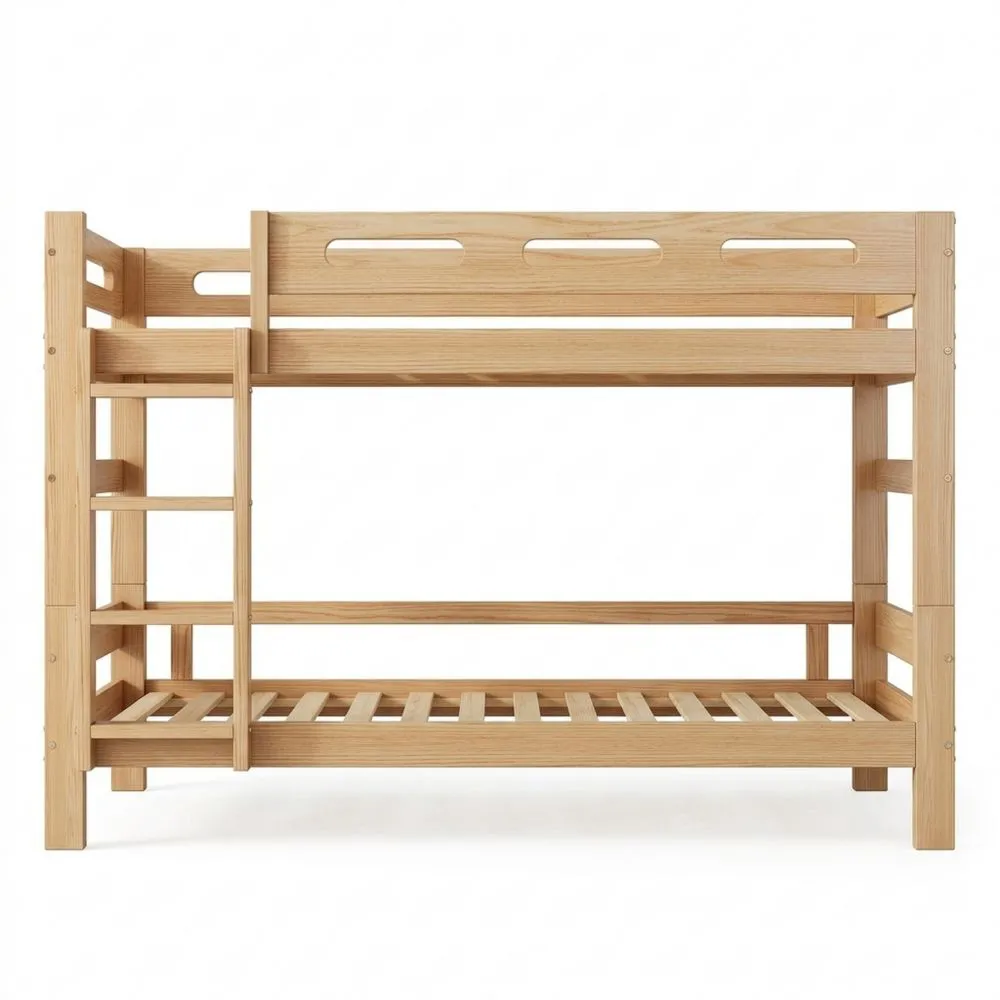 Literas para Niños y Adolescentes, Convertibles en Camas Individuales, Madera de Pino Robusta, Montaje Fácil, 90 x 200 cm