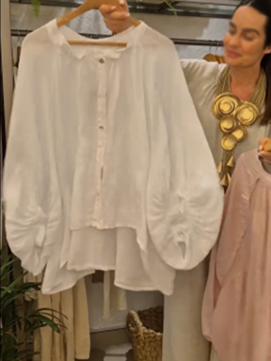 Casual Loose Linen And Cotton Shirts