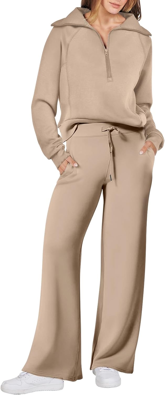 2024 Fall Trendy Outfits Oversized Two Piece Sweatsuit