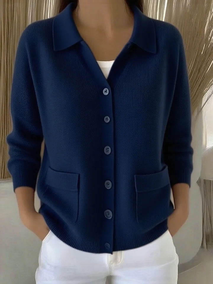 CLEARANCE SALE🔥Women's Double Pocket Solid Button-Down Shirt