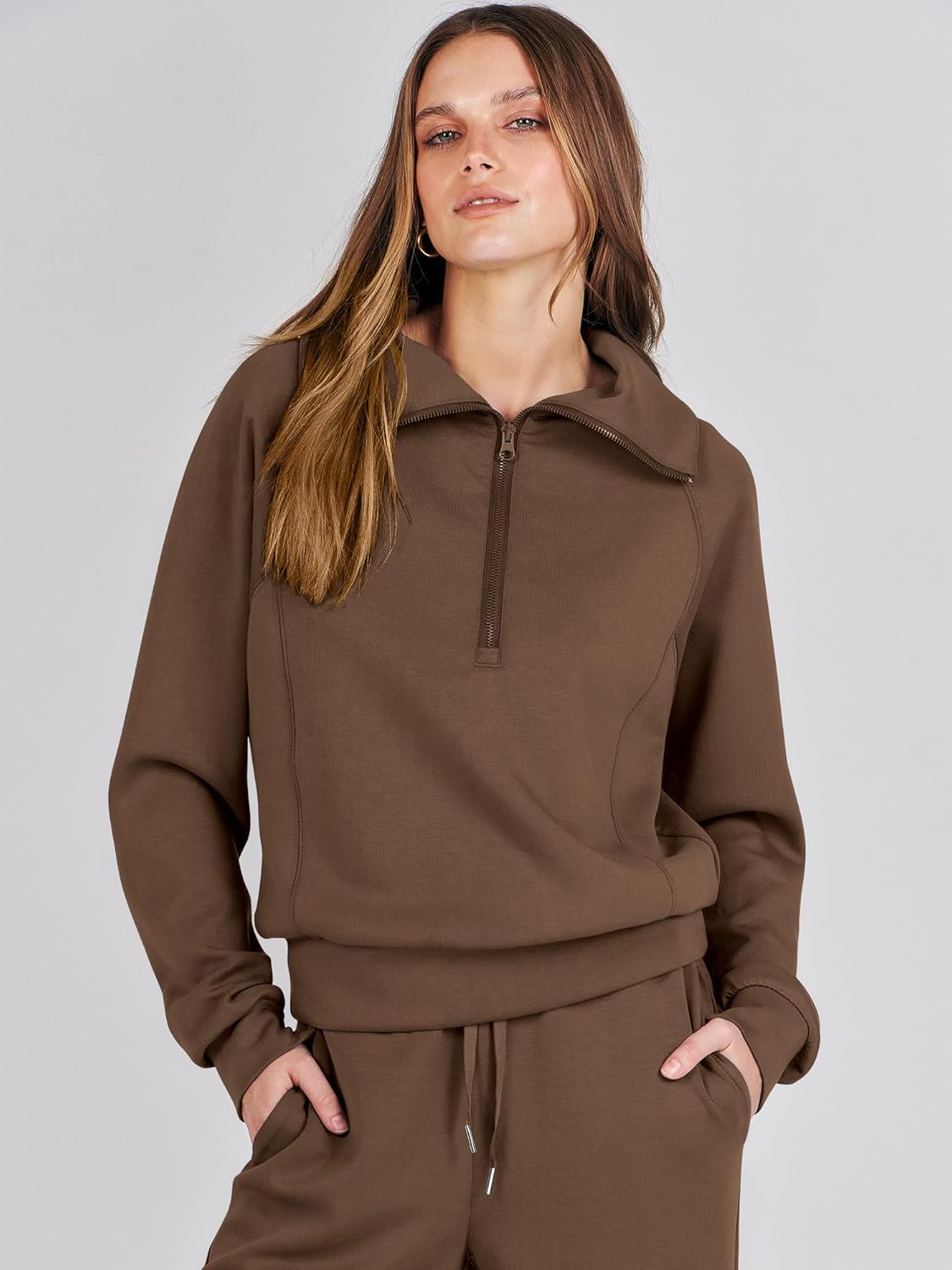 2024 Fall Trendy Outfits Oversized Two Piece Sweatsuit