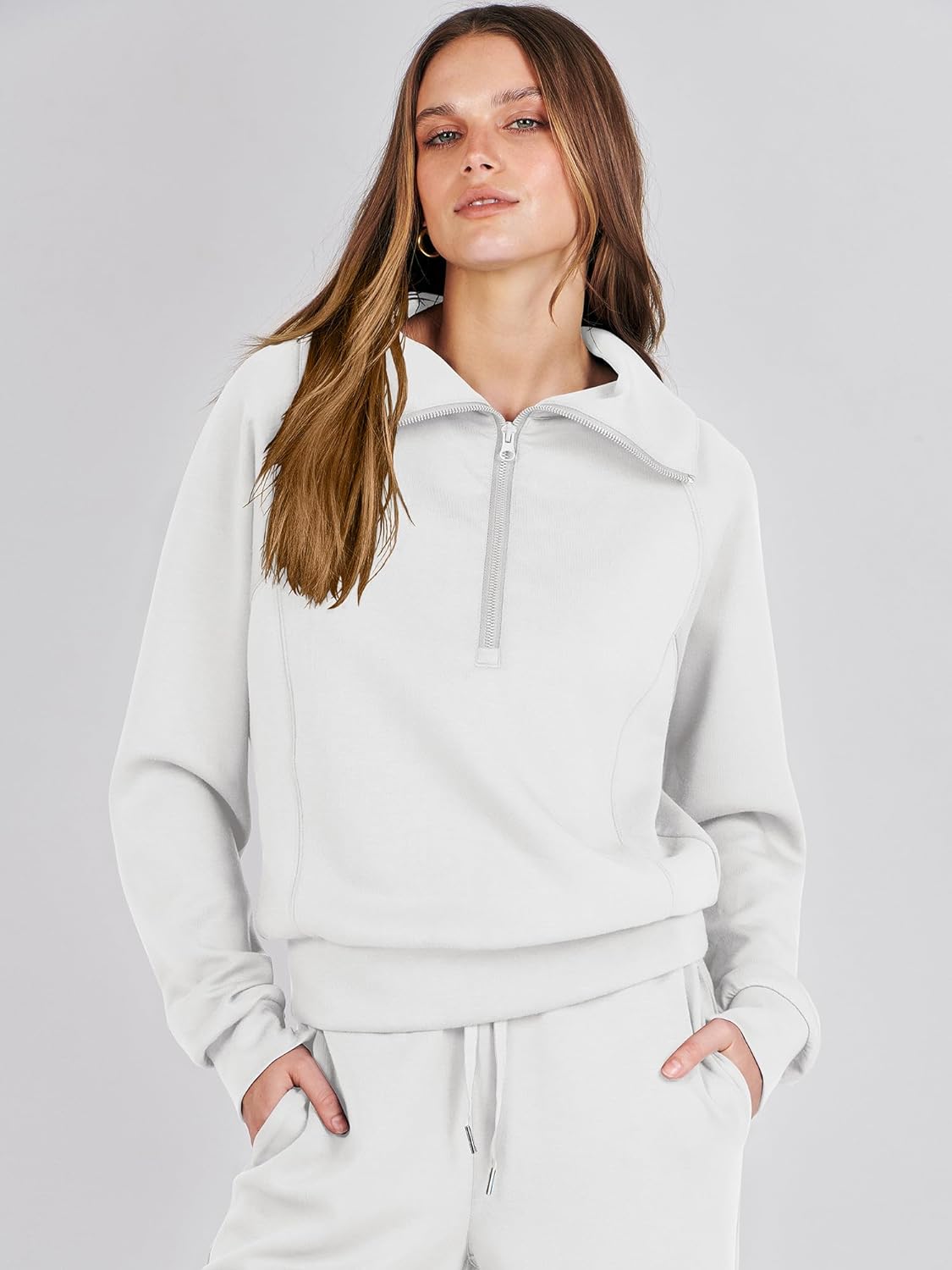 2024 Fall Trendy Outfits Oversized Two Piece Sweatsuit
