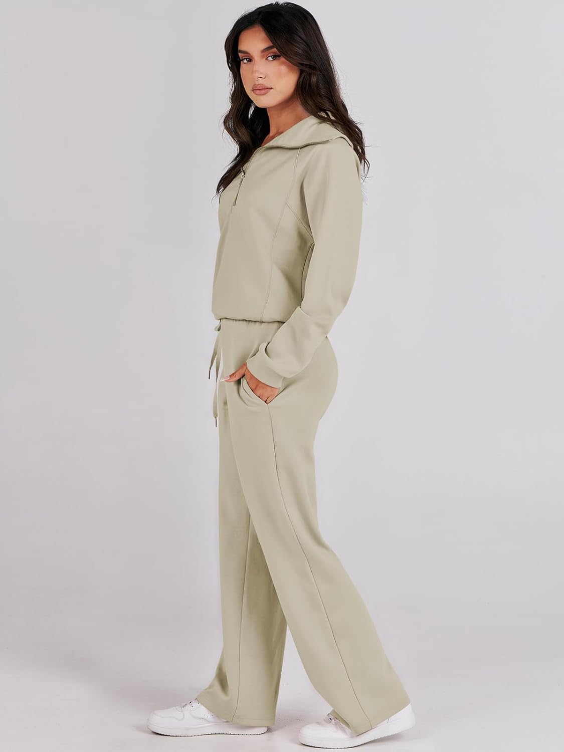 2024 Fall Trendy Outfits Oversized Two Piece Sweatsuit