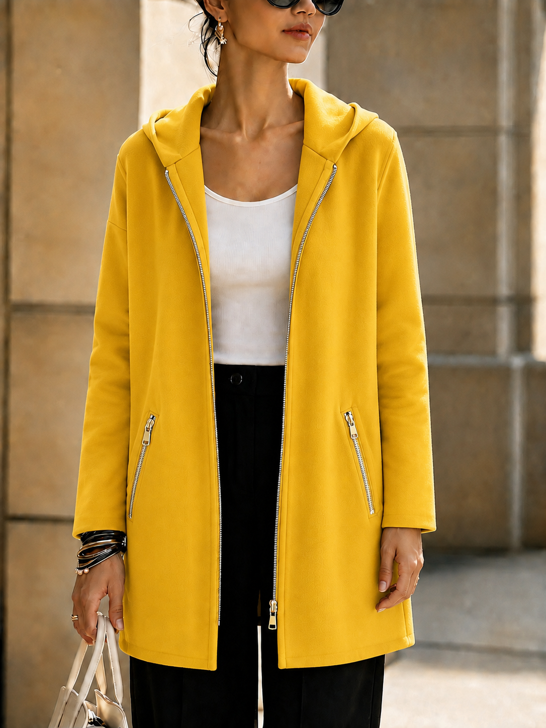 CLEARANCE SALE🔥 Zipper Long Sleeve Hooded Jacket