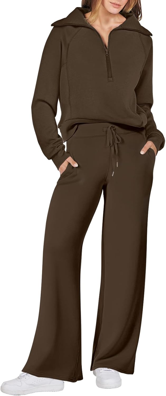 2024 Fall Trendy Outfits Oversized Two Piece Sweatsuit