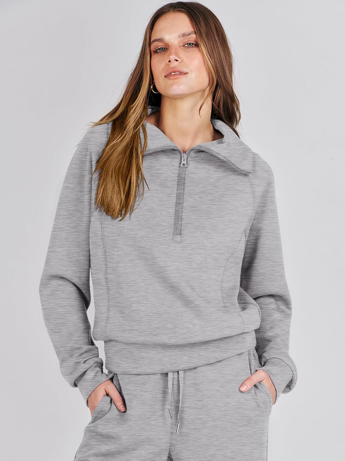 2024 Fall Trendy Outfits Oversized Two Piece Sweatsuit