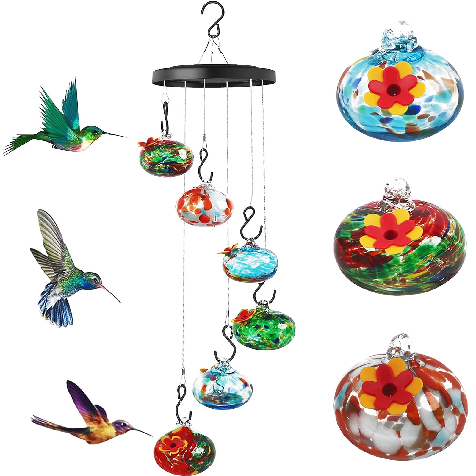 Charming Wind Chimes Hummingbird feeders