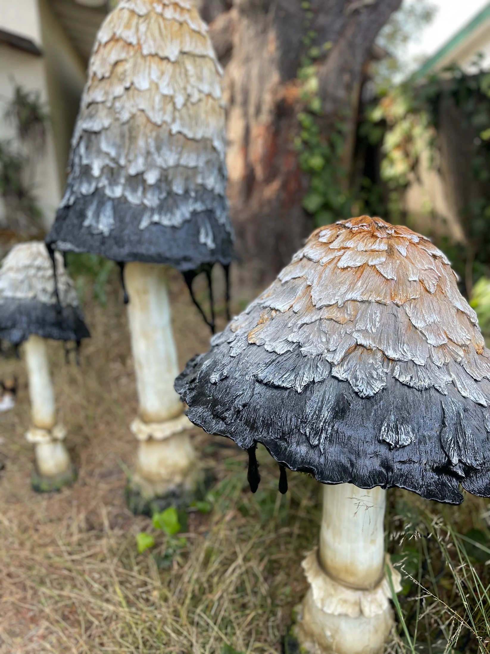 Glowing Ghost Mushroom Garden Art Décor