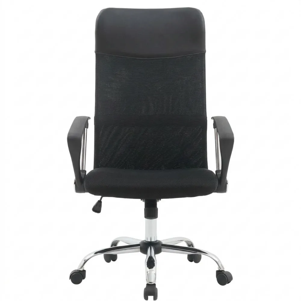 Silla Ergonómica de Oficina con Respaldo Lumbar y Ruedas