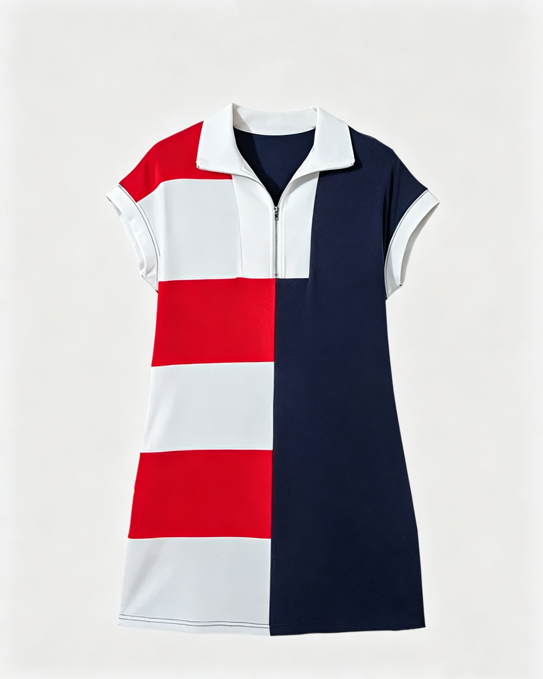 CLEARANCE SALE🔥Women's Navy Colorblock Stripe Dress