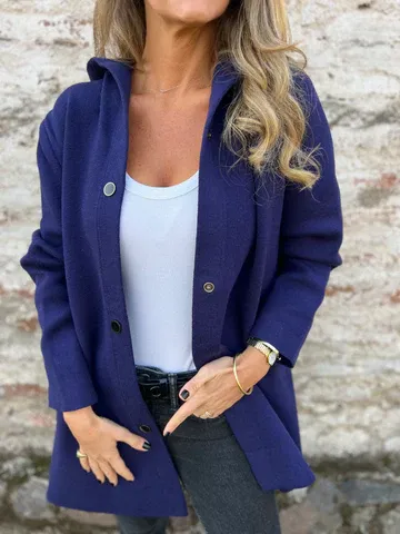 CLEARANCE SALE🔥 Casual Single Breasted Hooded Jacket