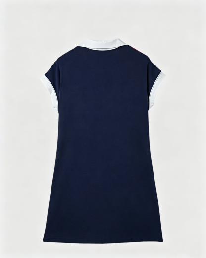 CLEARANCE SALE🔥Women's Navy Colorblock Stripe Dress