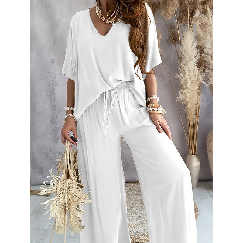 New Arrivals🔥🌷Women’s Lounge Set with Wide Leg Pant