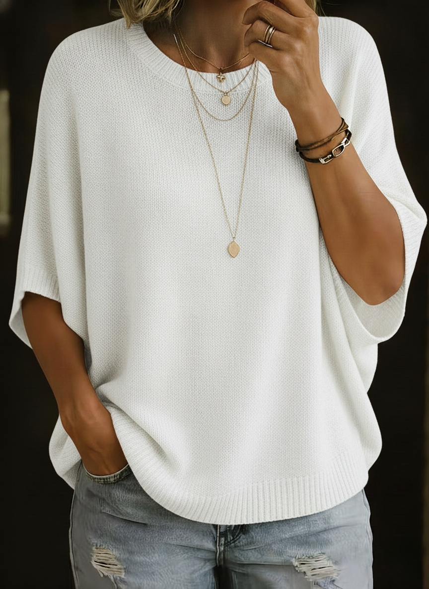 Women's Batwing Sleeve Knit Tunic