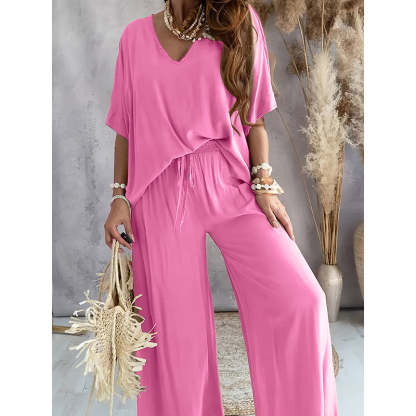 New Arrivals🔥🌷Women’s Lounge Set with Wide Leg Pant