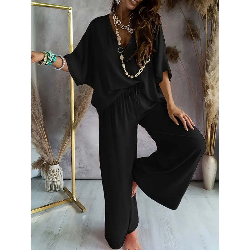 New Arrivals🔥🌷Women’s Lounge Set with Wide Leg Pant