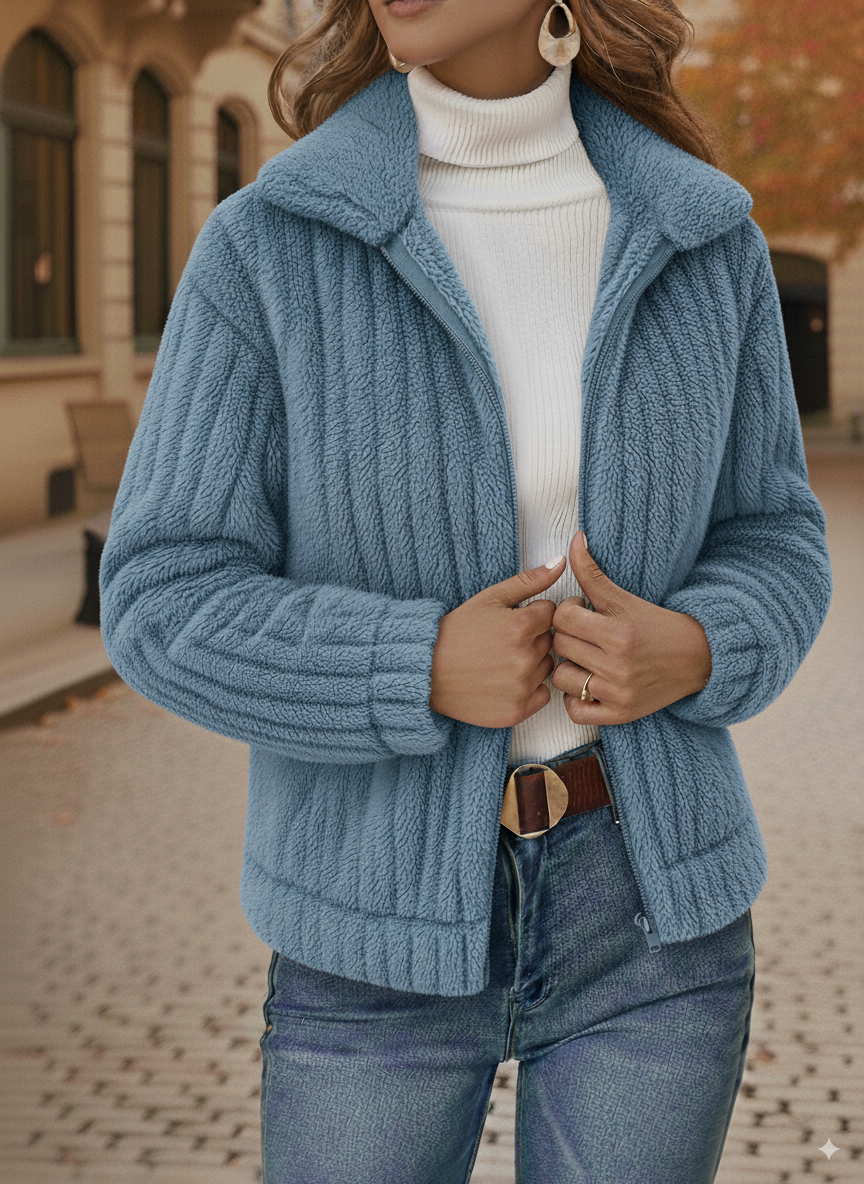 ⏰ LAST DAY SAVE 50% 💥2025 Casual Lapel Zipper Warm Plush Fleece Jacke