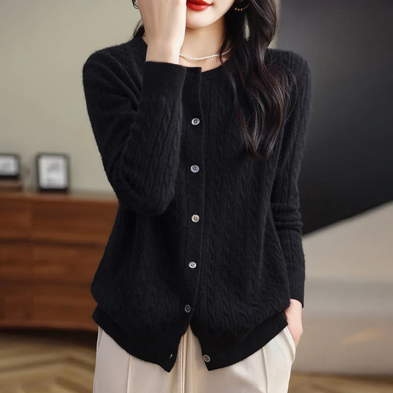 Veronica Cable Knit Cardigan
