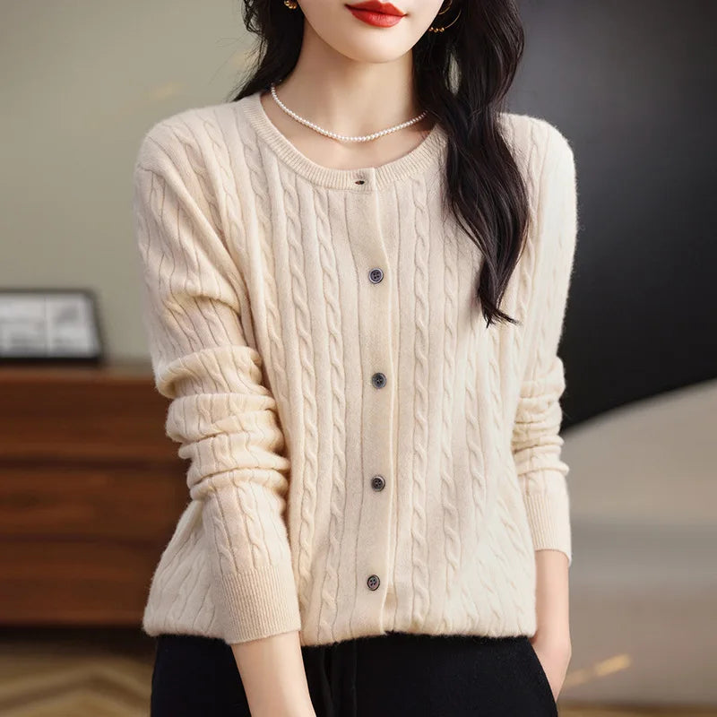 Veronica Cable Knit Cardigan