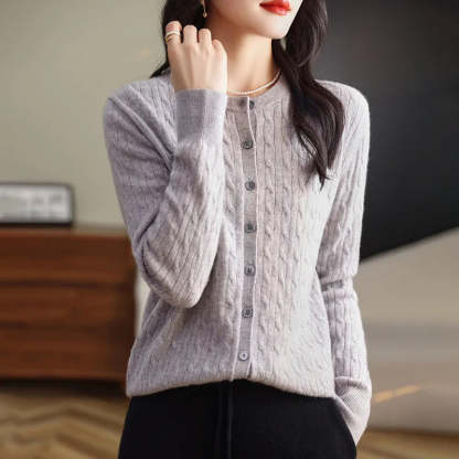 Veronica Cable Knit Cardigan